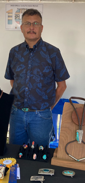 Alvin Yellowhorse Navajo Jeweler Santa Fe Indian Market