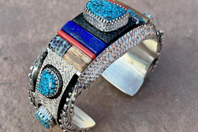 Alvin Yellowhorse Navajo Silversmith Jewelry Lupton Arizona