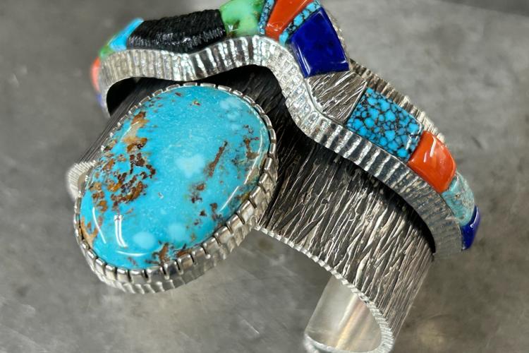 Alvin Yellowhorse Navajo Silversmith Jewelry Lupton Arizona