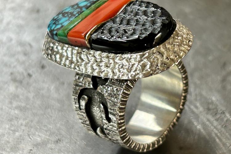 Alvin Yellowhorse Navajo Silversmith Jewelry Lupton Arizona